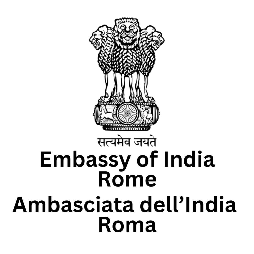 Logo Indian Embassy Rome Black 002
